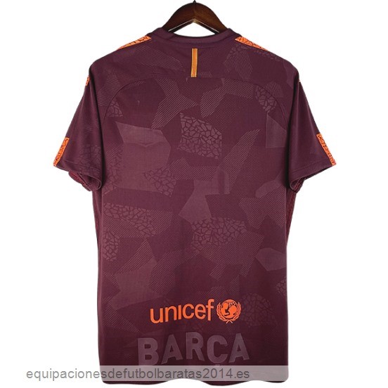 Nuevo 3ª Camiseta Barcelona Retro 2017 2018 Rojo Baratas